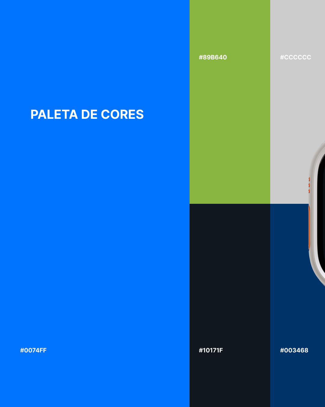 Paleta de cores azul